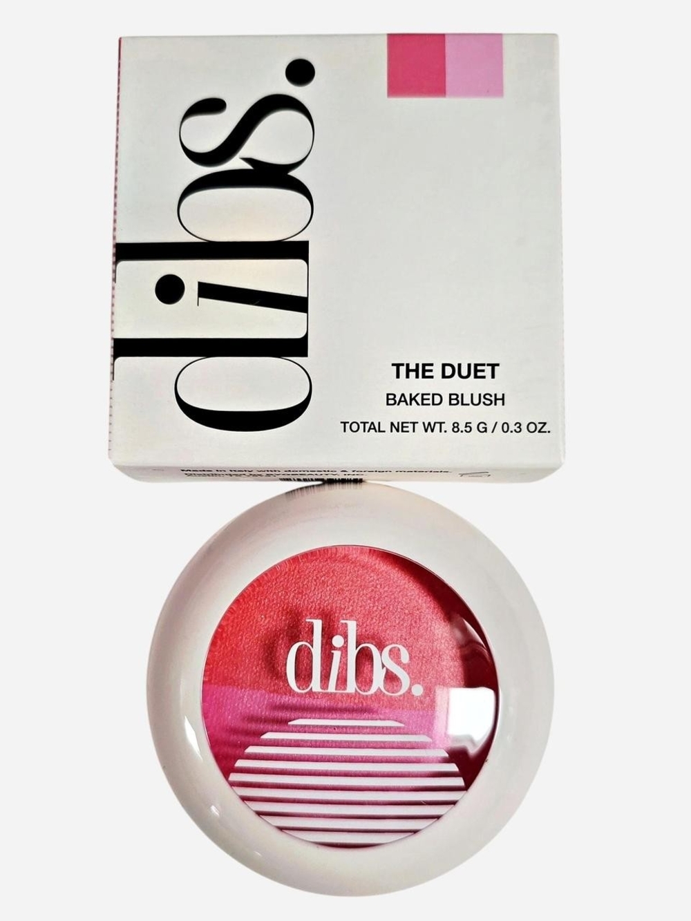 Dibs Beauty The Duet Baked Blush in POP STAR Shades ×2